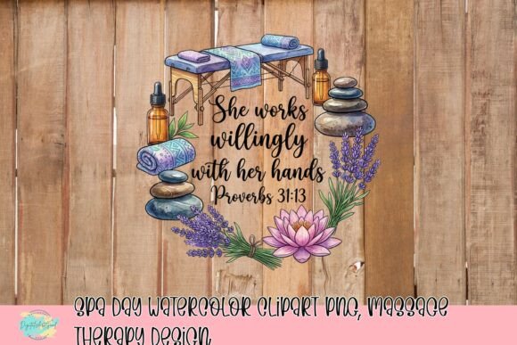 Download Spa Day Watercolor Clipart PNG, Massage Therapy Design - Massage therapy Collection