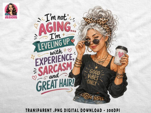 Download Silver Hair Sass | Funny Aging PNG - Hair Collection
