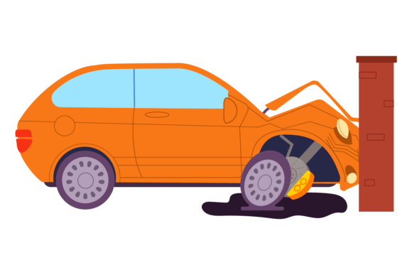Download Broken Auto Icon. Crashed Car Accident W - Auto Collection