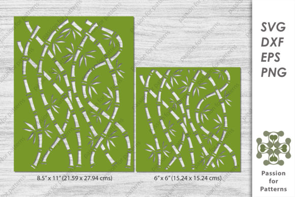 Download Bamboo Stencil / Cutting File. - Bamboo Collection