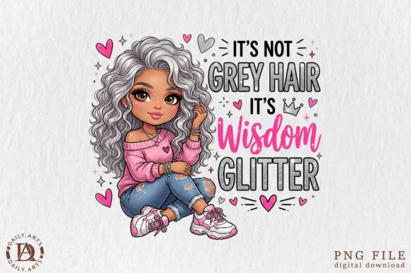 Download Grey Hair Quote, Cute Sassy Style PNG - Hair Collection