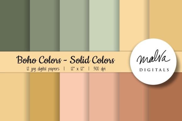 Download Fall Boho Solid Colors - Premium Resources