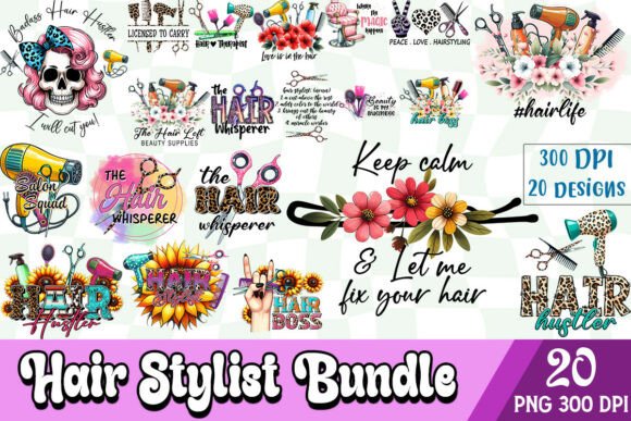 Download Hair Stylist Sublimation Bundle - Hair Collection