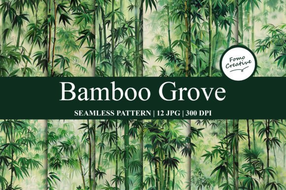 Download Bamboo Grove Seamless Pattern - Bamboo Collection