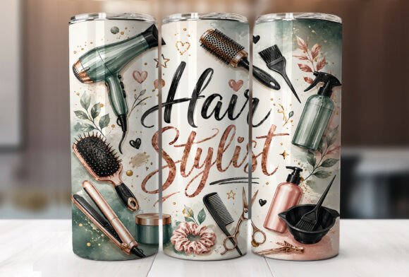 Download Hair Stylist 20oz Tumbler Wrap PNG - Hair Collection