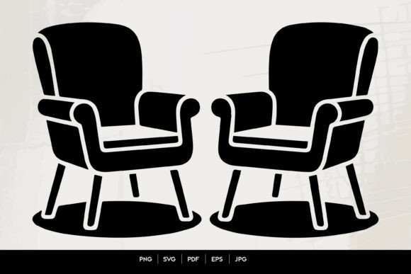 Download Modern Armchair Silhouette Set - Hair Collection