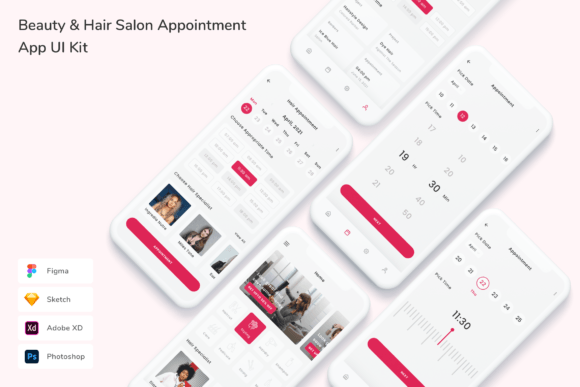 Download Beauty &amp; Hair Salon Appointment App UI K - Hair Collection
